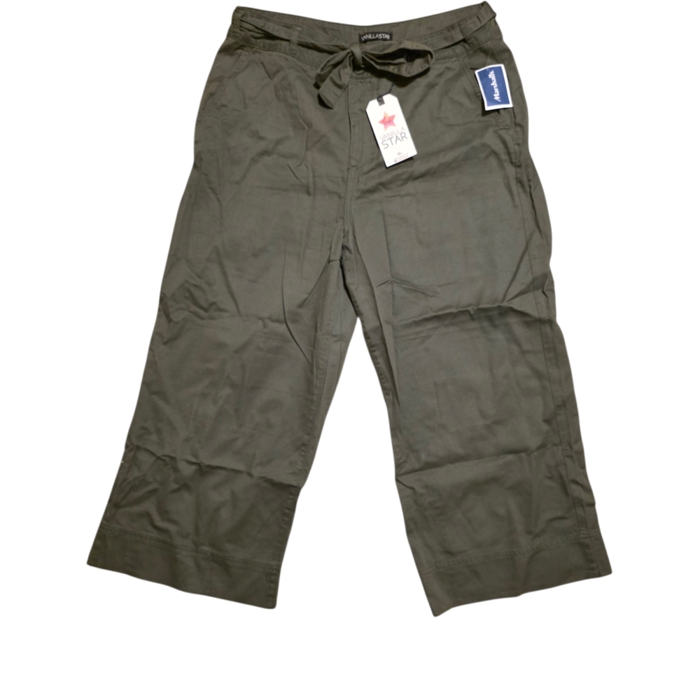Vanilla Star Forest Green Wide-Leg Pants - Picture 5 of 7